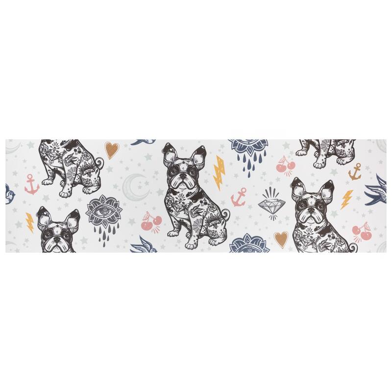 Merola Tile Rockstar Frenchie 11-3/4" x 39-1/8" Ceramic Wall Tile