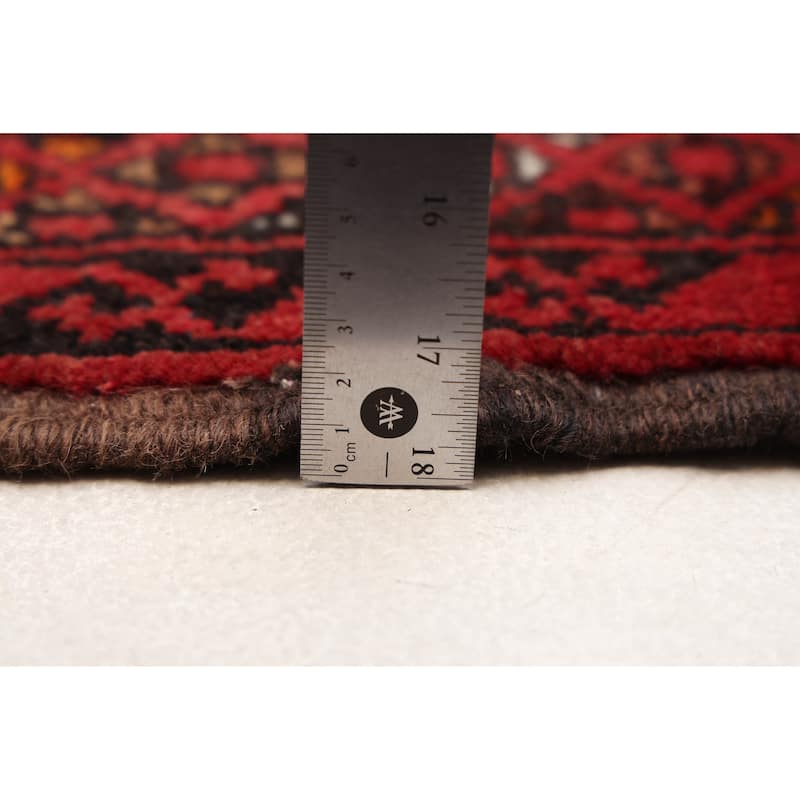 ECARPETGALLERY Hand-knotted Baluch Red Wool Rug - 3'5 x 6'0