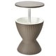 preview thumbnail 23 of 21, Gymax 8-Gal Patio Ice Cooler Bucket Cool Bar Side Table w/ Retractable - 19'' x 22.5''