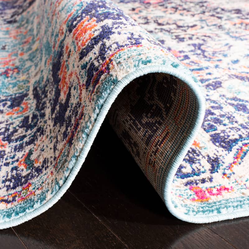 SAFAVIEH Madison Sabire Boho Medallion Distressed Rug