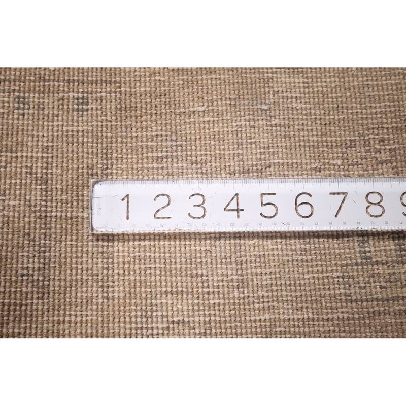 Geometric Tabriz Persian Vintage Rug Hand-Knotted Wool Carpet - 9'6"x 13'2"