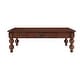 preview thumbnail 32 of 55, Rectangular 47" Wooden Coffee Table with Storage Drawer, Vintage Cocktail Table with Solid Wood Legs for Living Room Elegance
