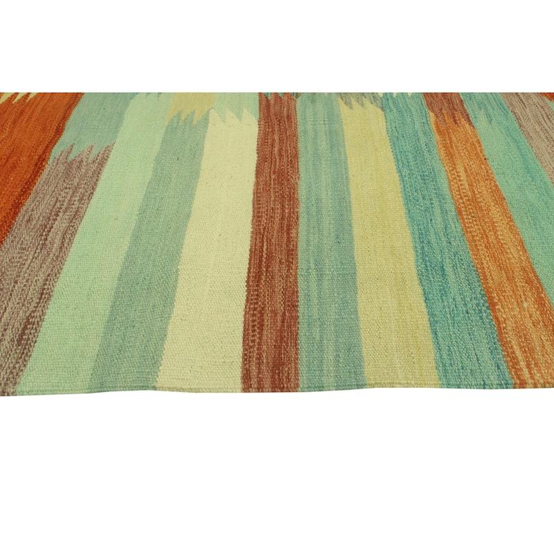 Winchester Flatweave Adron Rust/Ivory Rug - 6'4" x 9'8"