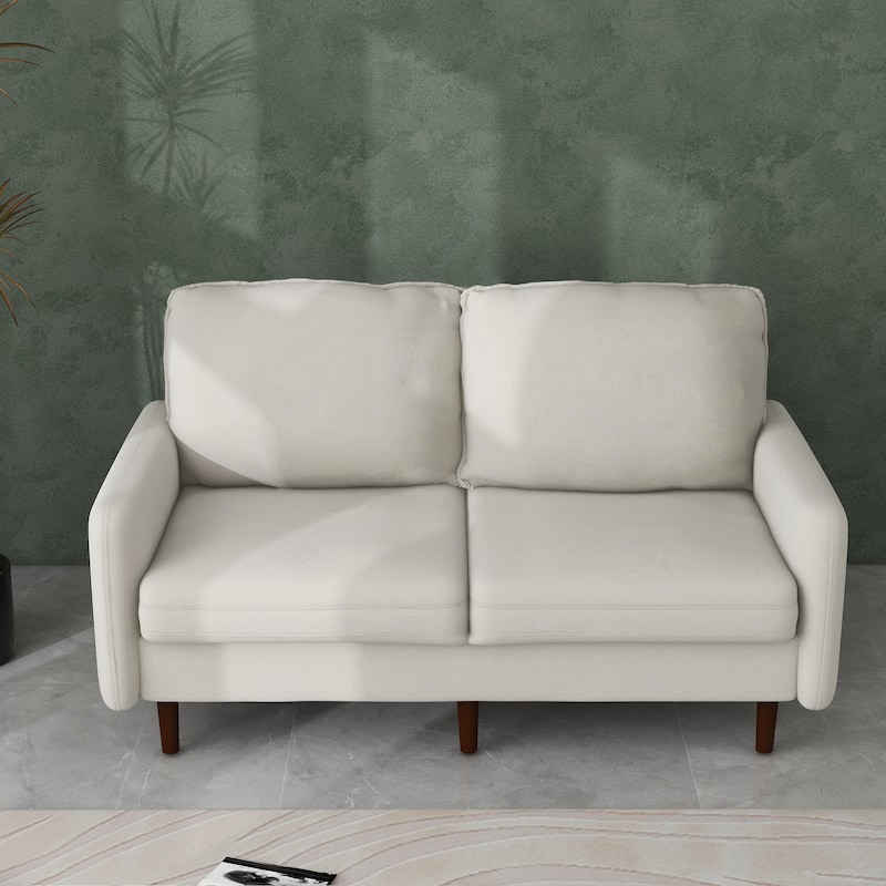 56.88" Modern Couch Velvet Loveseat Sofa for Living Room Furniture