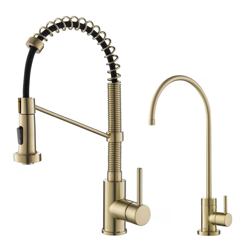 Kraus Bolden 2-Function 1-Handle Commercial Pulldown Kitchen Faucet