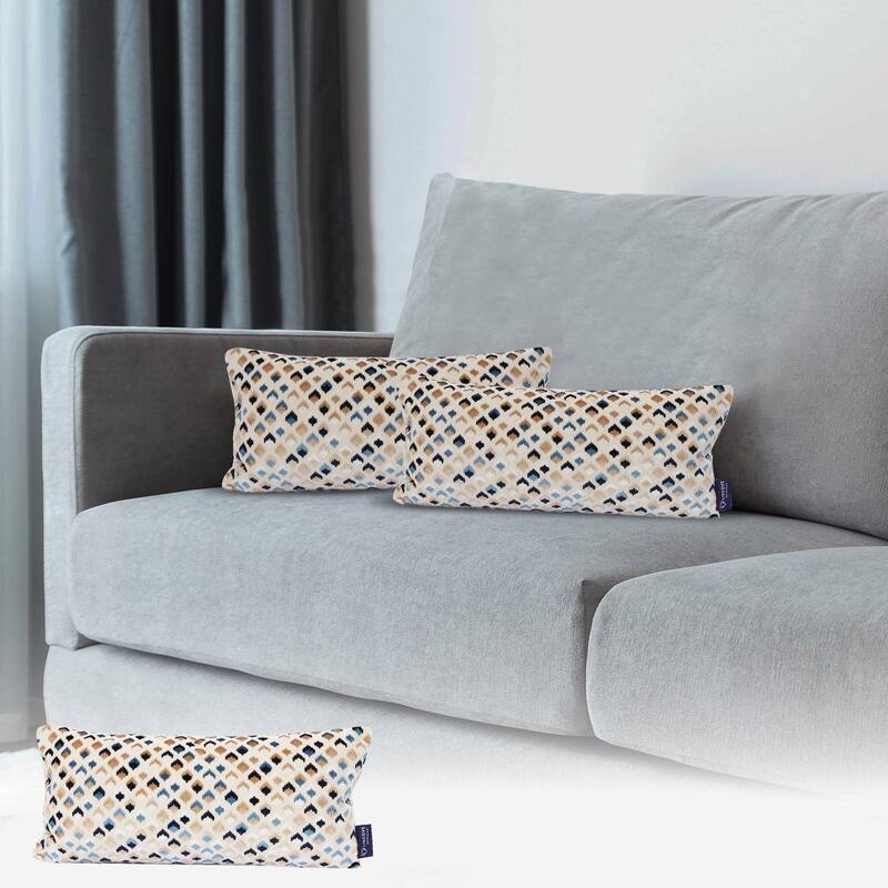 Lincove Accent Pillow Cover with Insert – Premium Quality, Soft Elegant Finish - 14x26 - Woven Dots
