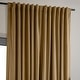 preview thumbnail 7 of 8, Exclusive Fabrics Signature Extra Wide Amber Gold Velvet Blackout Curtain (1 Panel) - Luxurious Blackout Drapery