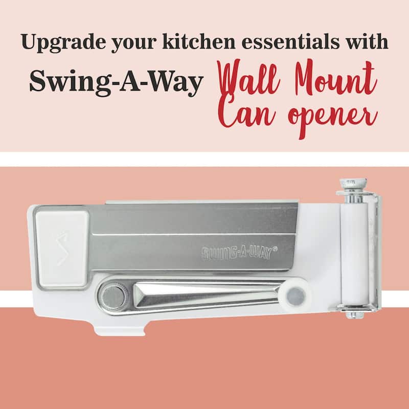 Swing A Way Wall Can Opener with Magnet