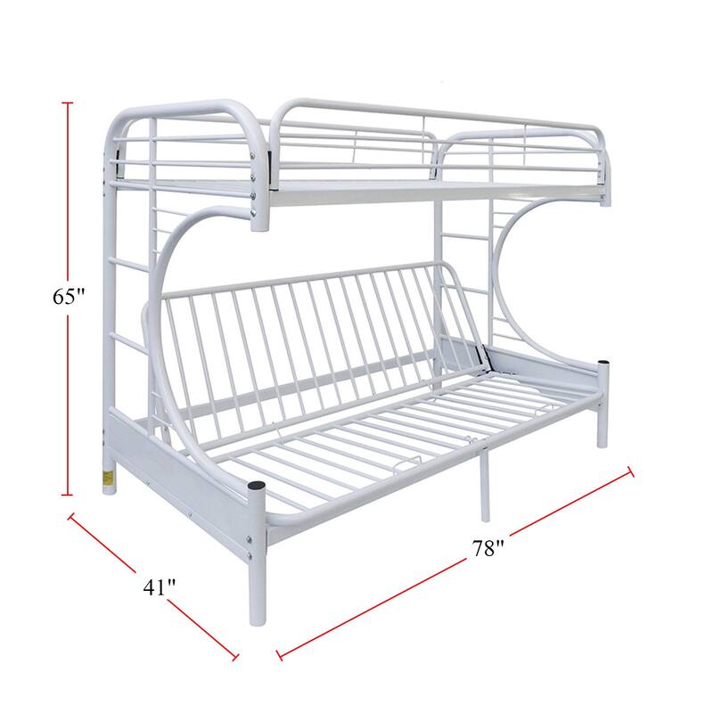 Metal Twin/Full Futon Bunk Bed