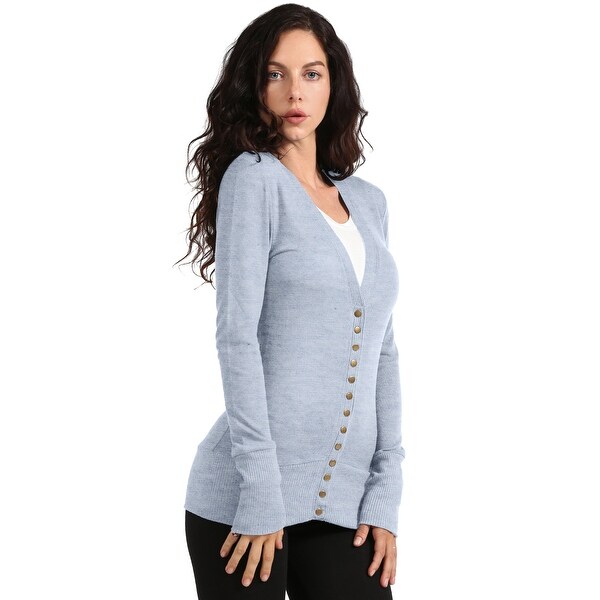 snap button cardigan