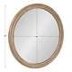 preview thumbnail 17 of 21, Kate and Laurel Mansell Wood Framed Wall Mirror - 28" Diameter