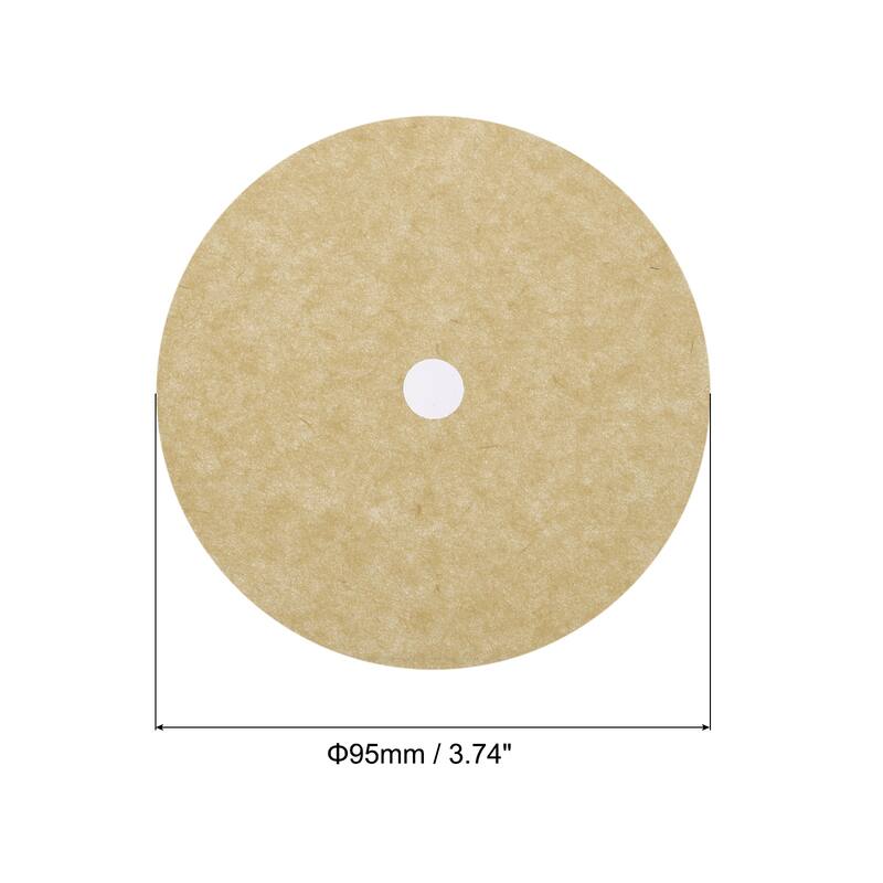 Coffee Filter Papers Disposable Round Paper with Hole Pack of 200 - 3.74 Inch - Coffee - 3.74 Inch