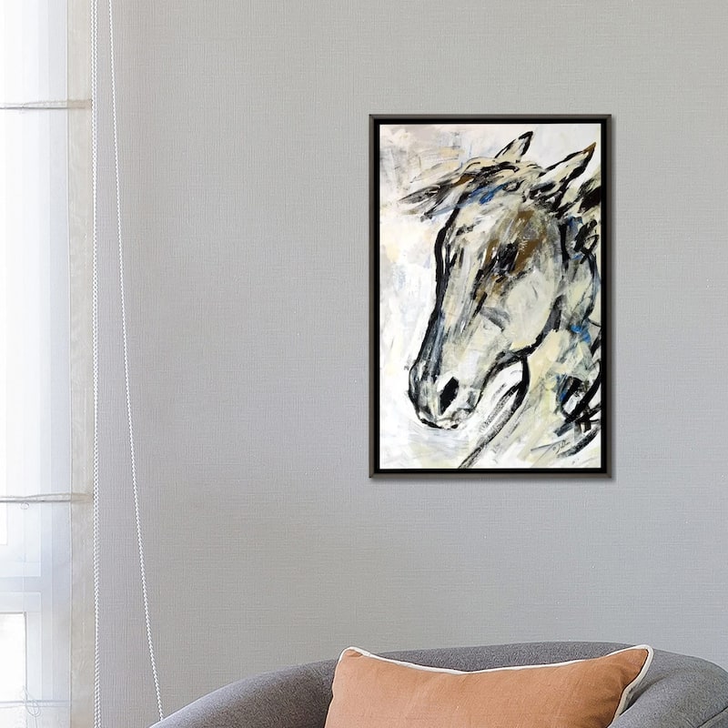 iCanvas "Picasso's Horse II" by Julian Spencer Framed