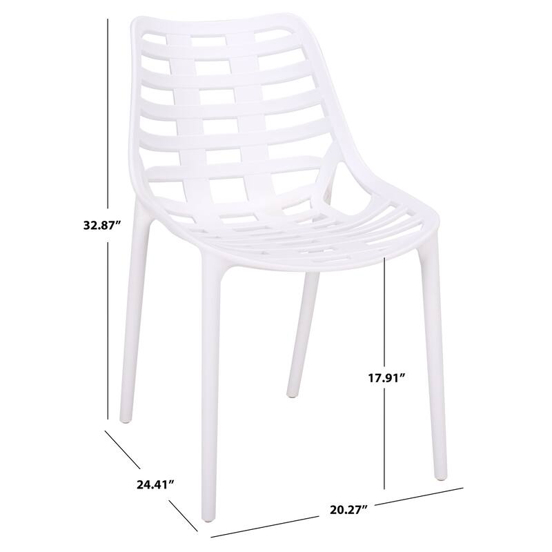 SAFAVIEH Outdoor Living Fufa Dining Chair (Set of 2) - 20"W x 24"D x 33"H
