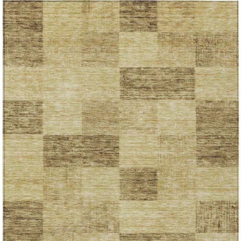 HomeRoots Geometric Transitional Rectangle Outdoor Rug
