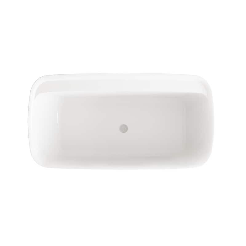 Chad Soaking Bathtub in Glossy White