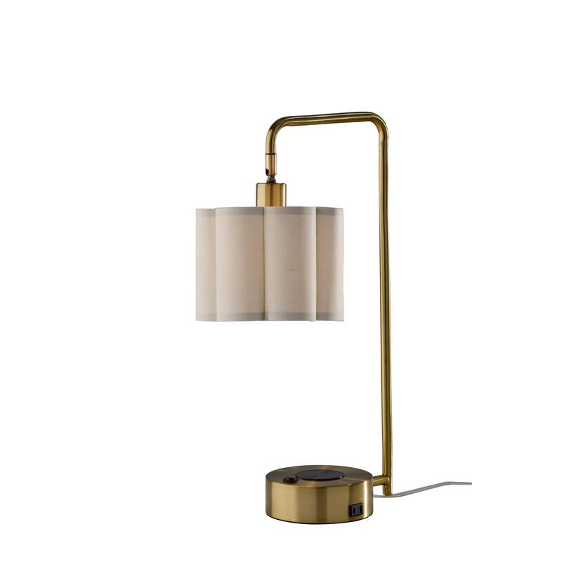 Dover Supercharger Desk Lamp - Antique Brass