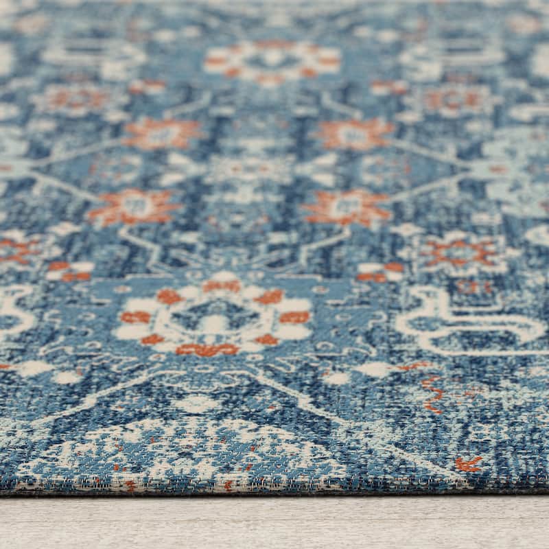 Jani 40"x54" Rug'd Chair Mat-Rug Style Office Chairmat for Carpet & Hard Floors| 0.25" Thick |Non-Slip, Foldable Desk Chair Mat