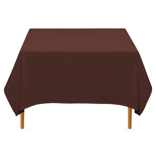 slide 6 of 5, 70 x 70" 10-Pack, Square Tablecloth - Chocolate by Lann's Linens Chocolate - Set of 10 - 70 in. Square