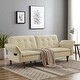 preview thumbnail 4 of 41, Modern Solid Wood Frame Tufted Sofa Bed with Adjustable Armrest
