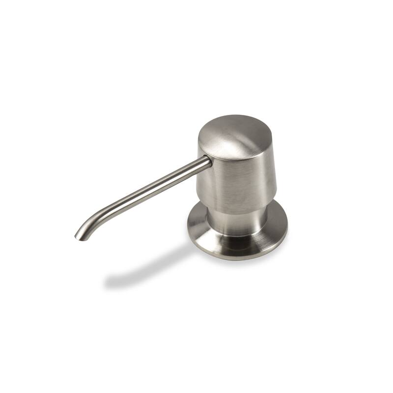 Luxier SC04-T Countertop Deck-Mount Metal Soap and Lotion Dispenser - Brushed Nickel