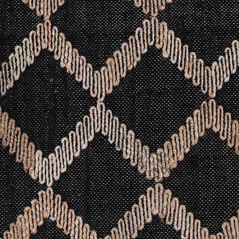 Katerina Black/Natural Handwoven Area Rug by Kosas Home