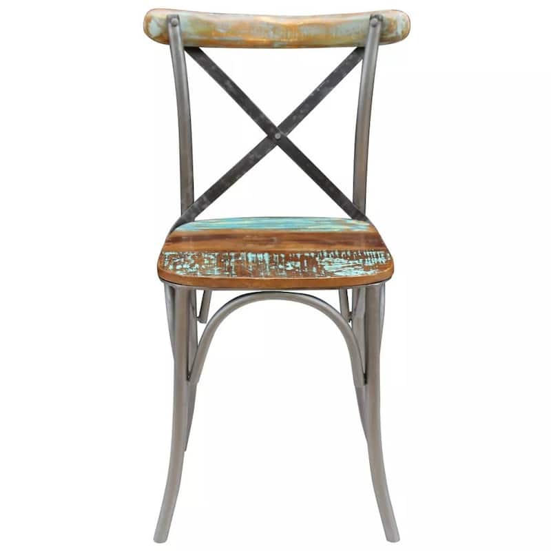 vidaXL Dining Chairs 2 pcs Solid Reclaimed Wood