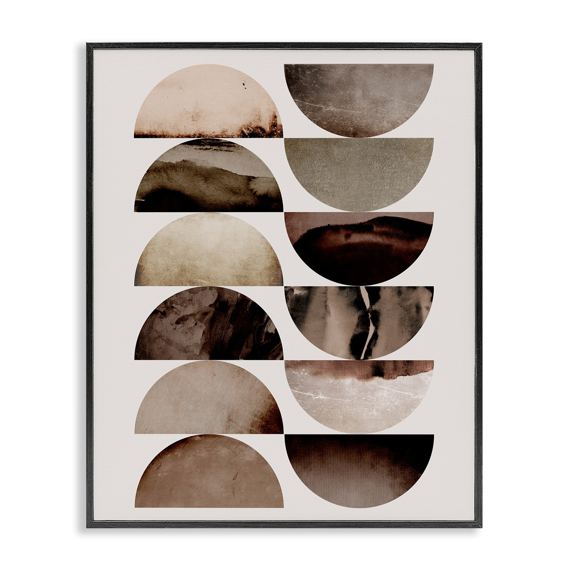 Stupell Graphic Curved Shapes Framed Giclee Art Design By 1x