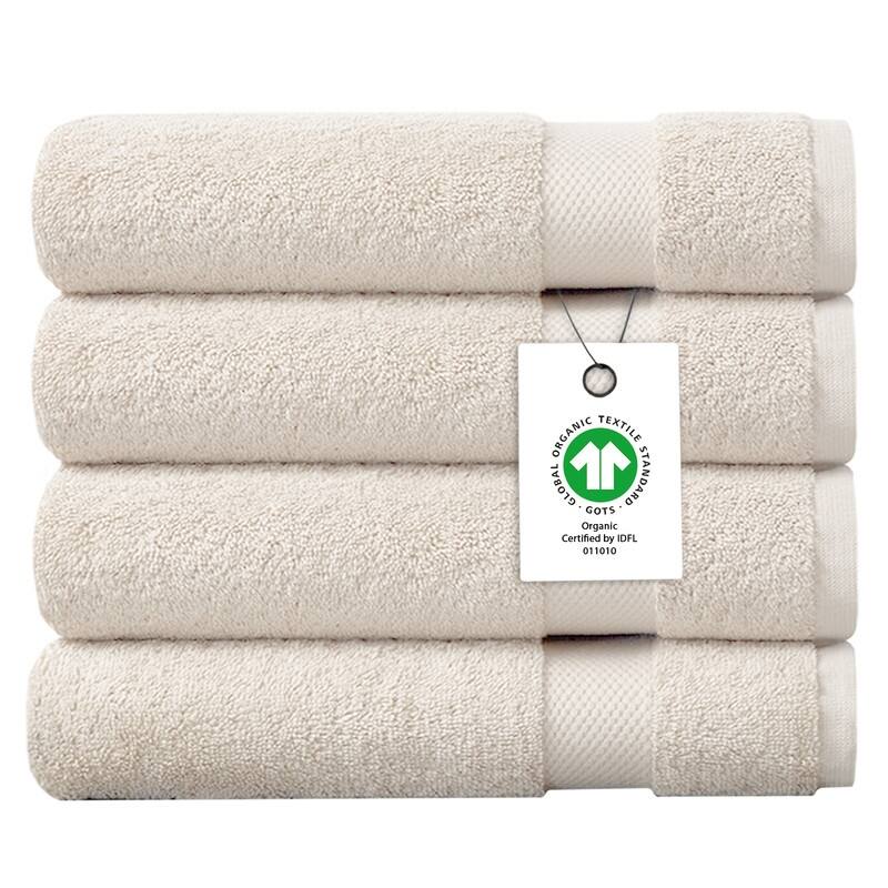 Delara Organic Cotton Feather Touch Quick Dry 650 GSM Bath Sheet, 36"X70"