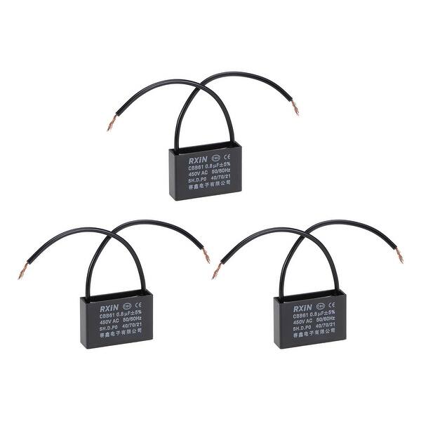 Shop 2 Wire Cbb61 Ceiling Fan Capacitor 0 8uf 450v Ac Motor Run