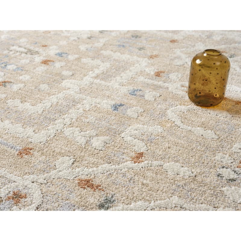 Babylon Abstract Gray and Beige Area Rug