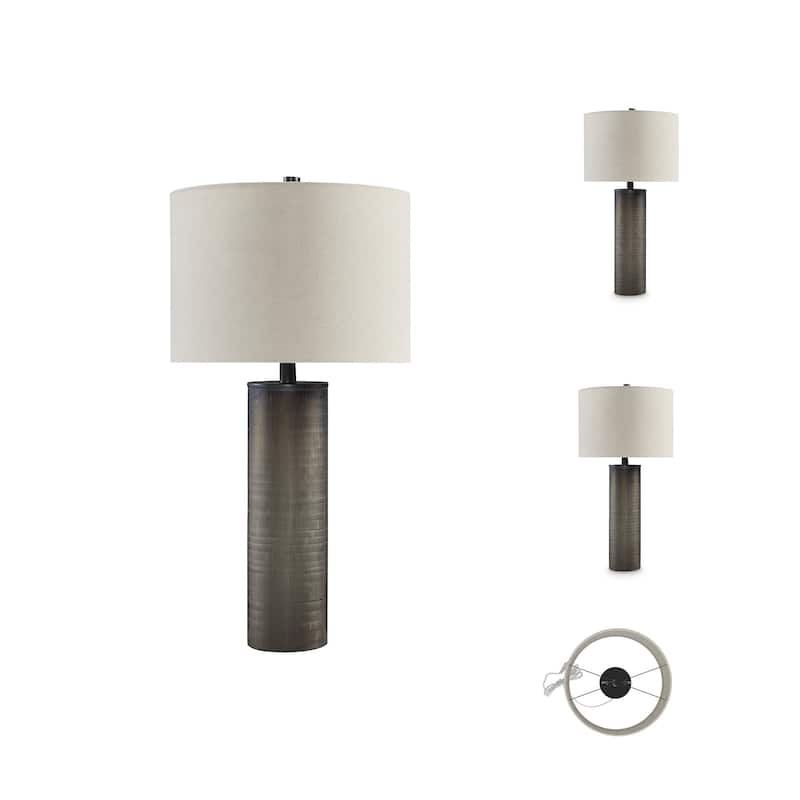 Signature Design by Ashley Dingerly Brown Table Lamp - 14"W x 14"D x 28"H