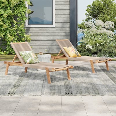 Outdoor Rope Chaise Lounge Set of 2