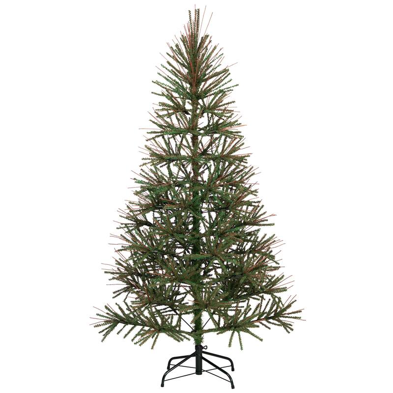 Medium Two-Tone Warsaw Twig Artificial Christmas Tree - 6' - Unlit - 6 Foot