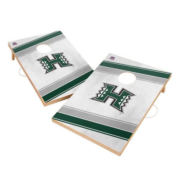 slide 2 of 5, Hawaii-Manoa Rainbow Warriors Regulation 2x4 Cornhole Set