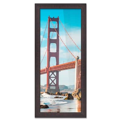 43x6 Frame Brown Solid Wood Picture Frame - Complete Modern Photo