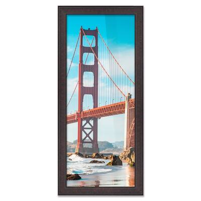 49x7 Frame Brown Solid Wood Picture Frame - Complete Modern Photo