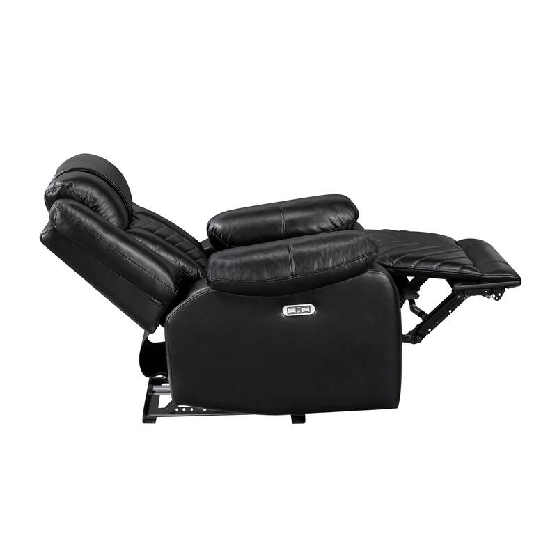 Ridge 40" Faux Leather Power Recliner - LED and Charging Ports