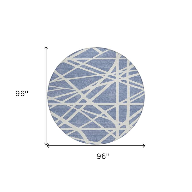 HomeRoots Geometric Transitional Rectangle Outdoor Rug