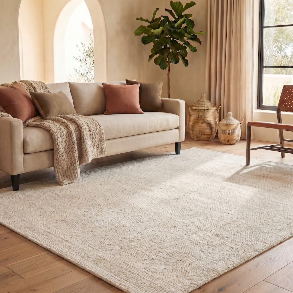 SAFAVIEH Handmade Abstract Leonide Modern Wool Rug