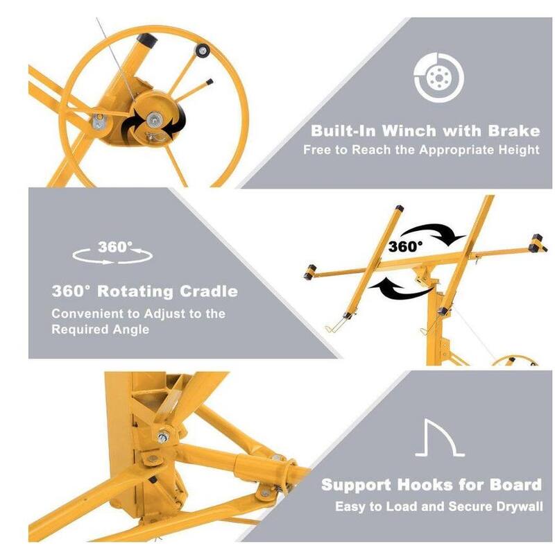 53'' Drywall Panel Hoist Jack Lifter Drywall Lift Panel Lift