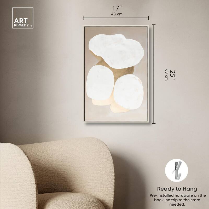 Stacked Stones II Canvas by Art Remedy
