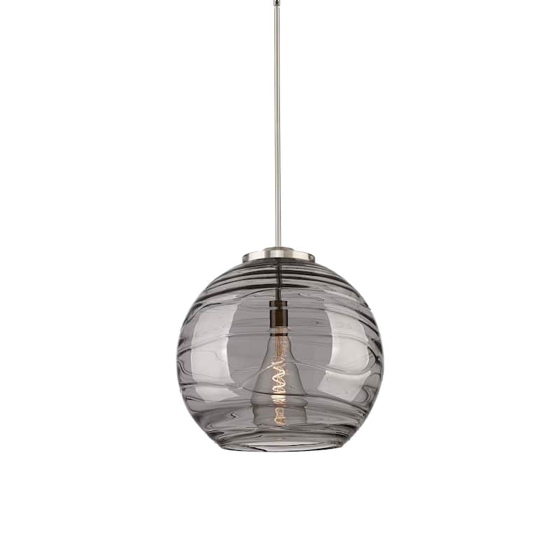 Innovations Lighting 221-1S-20-18 Athens Pendant Athens Deco Swirl 18" - Brushed Satin Nickel
