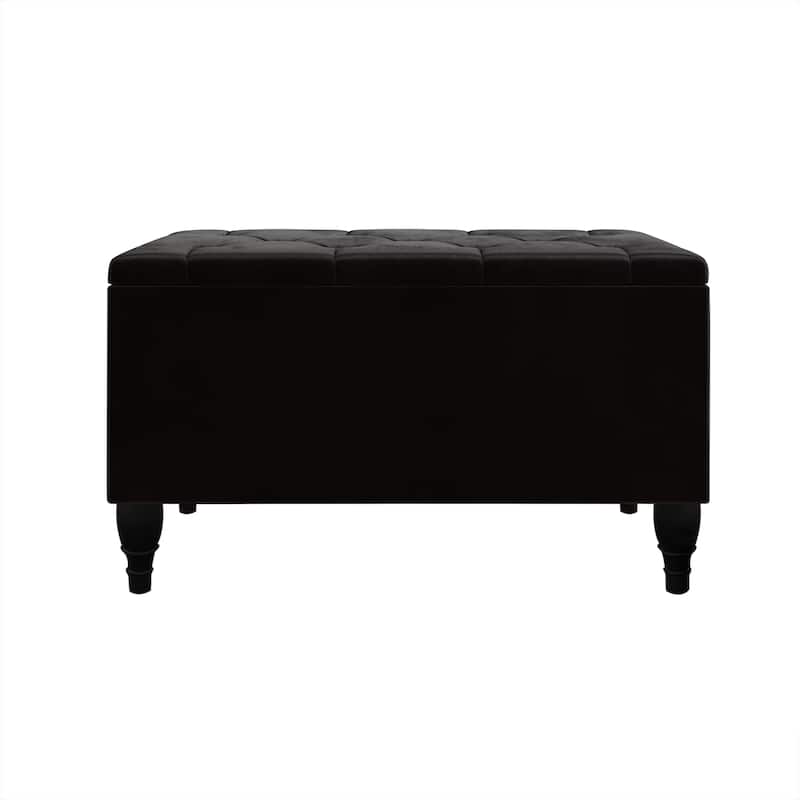 CraftPorch 2 Piece Bedroom Bench Set Velvet Wingback Upholstered Bed