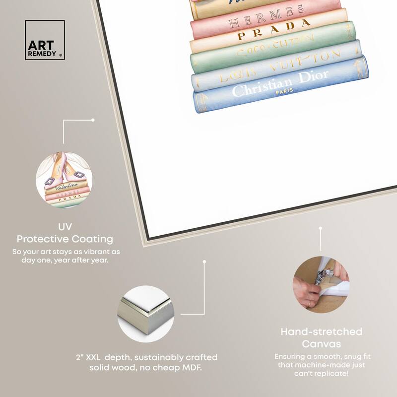 Bibliotheca Belle Canvas by Art Remedy