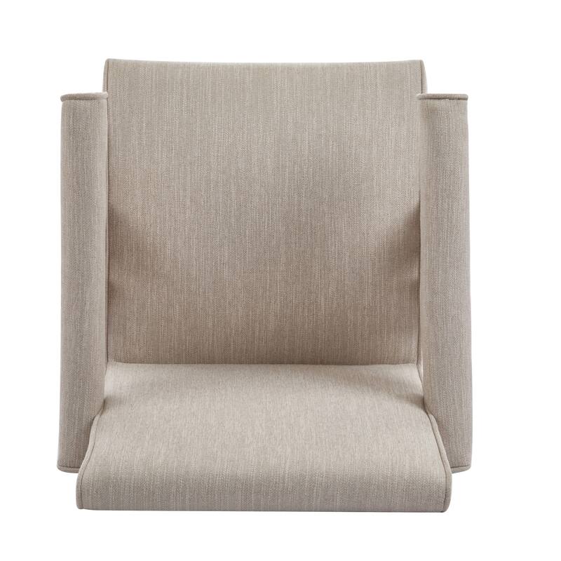 Roomfitters Modern Fabric Dining Armchair with Cushioned Seat, Mid-Century Accent Chair for Dining or Living Spaces