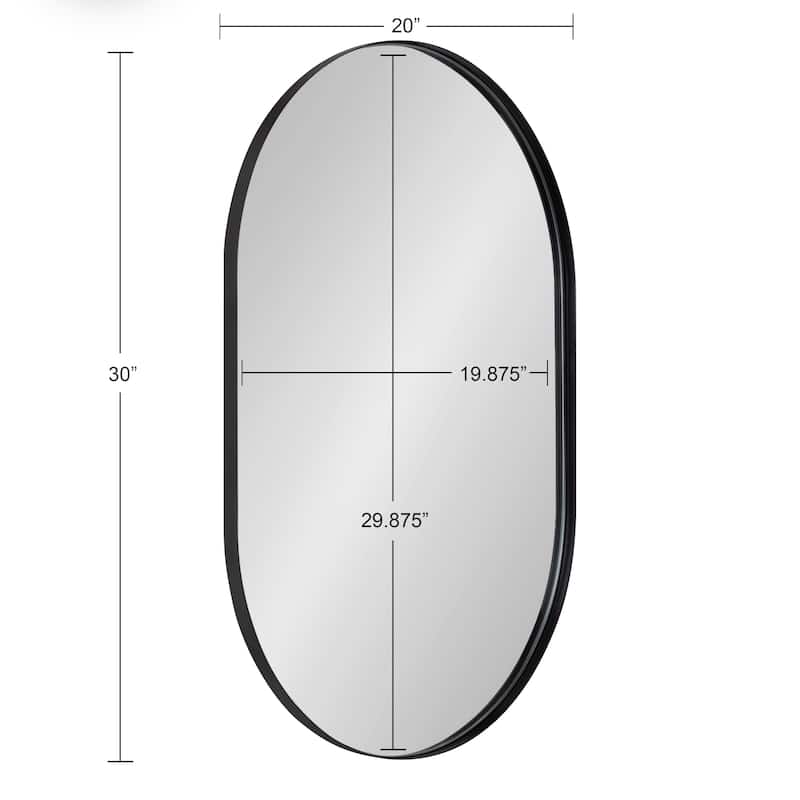Kate and Laurel Rollo Capsule Framed Wall Mirror