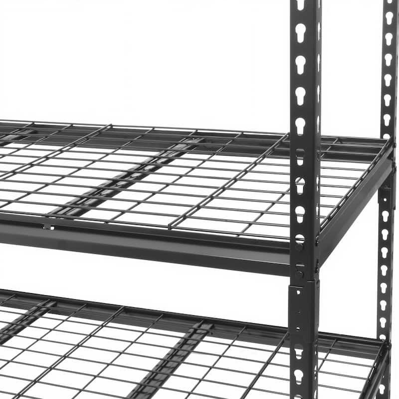 5-Tier Heavy Duty Metal Shelving Unit,48"W x 24"D x72"H,Adiustable Storage Rack,Boltless Assembly,4000 lbs Total Load Capacity