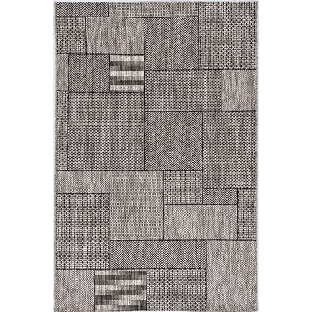 Domani Brush Colorblock Indoor/Outdoor Area Rug