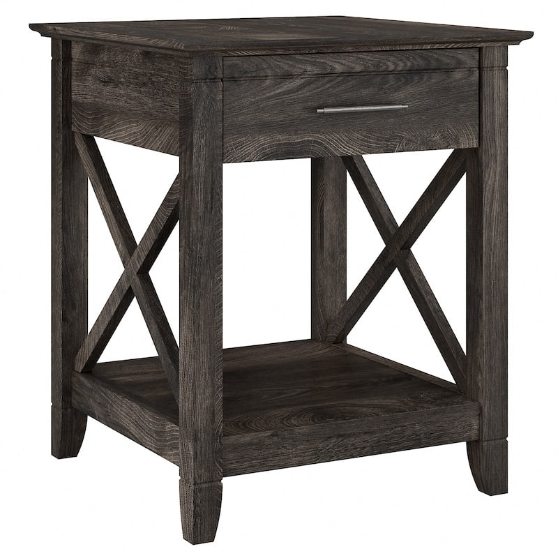 Key West Coastal Box Drawer Nightstand by Bush Furniture
